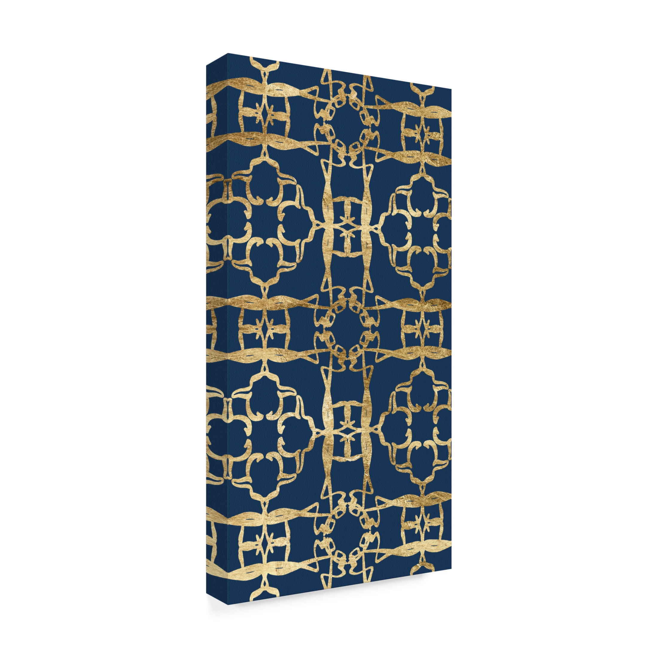 Trademark Fine Art Alonzo Saunders  Motif on Blue XI Canvas Wall Art