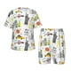 thumbnail image 1 of Balery New York Conjunto de Pijama Infantil de Manga Corta con Estampado – Ropa de Dormir de Algodón Suave-Medium, 1 of 6