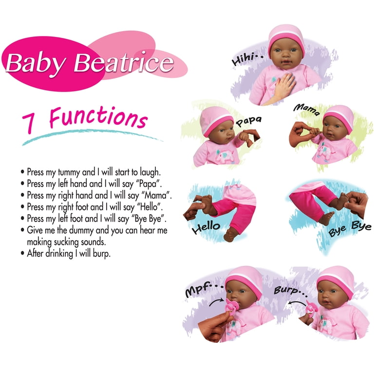 Lissi 16-Inch Interactive Baby Doll, Hot Pink Elephant photo 3