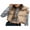 Light Brown, variant on LMLYSoH Women Winter Warm Crop Waistcoat, Sleeveless Stand Collar Double Sided Lightweight Puffer Vest