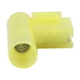 thumbnail image 2 of 50Pcs Flag Crimp Terminals Female Nylon Fully Insulated Wire Connectors Yellow, 2 of 5