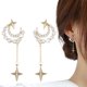 thumbnail image 4 of Pendientes Estrella Luna Mujeres Tendencia de la moda Zircon Oro Borla Pendientes Joyas para Mujer Pendientes para Mujer, 4 of 8