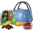 thumbnail image 3 of Disketp Snowflakes1 Bolsa Térmica Estampada, Bolsa Térmica Aislante para Almuerzo, Playa y Campamento, 3 of 6