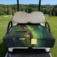 thumbnail image 2 of Uorisanigo Universal Golf Cart Seat Covers Fits for EZGO, Yamaha, Club Car and Other 2 Person Seats, Non-Slip Golf Hippie Frog Cart Seat Towel Blanket with 4 Front Pockets, 2 of 7
