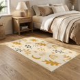 thumbnail image 2 of ODIKA 5'x7' Washable Area Rug Non-Slip, Low Pile, Stain Resistant Warm Earth Tones Abstract Design Playful Nature Motifs with Celestial for Guest Room, Lounge, Apartment, 2 of 7