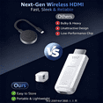 thumbnail image 6 of Wireless HDMI Transmitter and Receiver 2-in-1, Plug & Play No App No WiFi, 4K Decode 1080P Output, Screen Mirroring from Laptop PC Phone to TV Projector Monitor, Portable for Business Presentation, 6 of 10