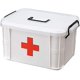 thumbnail image 4 of Caja de medicamentos multifuncional para el hogar, para almacenar suministros médicos en el hogar, plástico de dos niveles, 9,25 x 6,49 x 5,31 pulgadas / 23,5 * 17,5 * 13,5 cm, 4 of 4