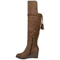 thumbnail image 3 of Brinley Co. Womens Wide Calf Over-the-Knee Wedge Boot, 3 of 8