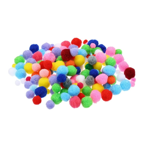 Uxcell 2Pack 170Pcs 0.4-1inch Pom Poms for Crafts, Multicolored