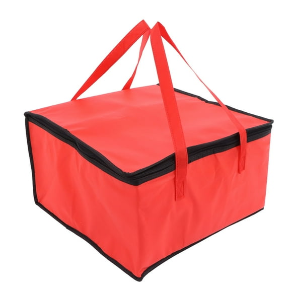 Food Warmer Bag, Reusable Portable Non Woven Fabric Insulated Bag Oil Proof Aluminum Foil For Delivery