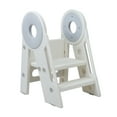 thumbnail image 3 of Zxareky Foldable Kitchen Step Stool, Non-Slip Bathroom Sink Step Stool with Flip-up Pedal, 3 of 6