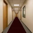 thumbnail image 3 of 24 in. Wide x Cut-to-Length – Non-Slip, All-Weather, Heavy-Duty Utility Runner Rug – Absorbent, Dirt-Trapping, Kid and Pet Safe for Entryways and High-Traffic Areas, Deep Brick Red, 3 of 13