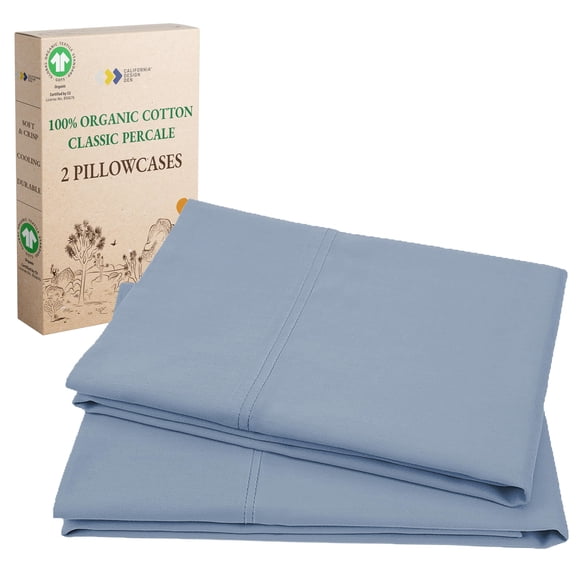 Fundas de almohada California Design Den 100% algodón orgánico King