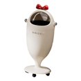 thumbnail image 4 of GROWTH TANK Trash Bin with Wheels Practical Sturdy Durability 360 degree Rotation Waste Bin Trash White, 4 of 9