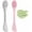 Pink and Grey, variant on Pore Scrubber, Double-End Silicone Face Mask Brush Silicone Face Scrubber, 2Pcs Soft Mask Applicator Tool for Facial Mud,Facial Cleansing Brushes for Makeup Skincare Removal, Pink and Grey
