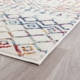 thumbnail image 4 of Diamond Contemporary 3' x 5' Cream and Multi-Color Polypropylene Indoor Area Rug, 4 of 8