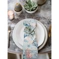 thumbnail image 2 of Coastal Crab Cloth Napkins Set of 4 Reusable Dinner Napkins, Nautical Beach Ocean Conch Coral Starfish Cocktail Napkin Washable Table Napkins for Wedding/Holiday Party/Baby Shower 20"x20", 2 of 7
