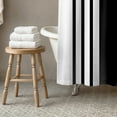 thumbnail image 3 of Creative Products Black Farmhouse Stripe 71x74 Shower Curtain, 3 of 7