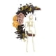 thumbnail image 1 of Corona de esqueleto de Halloween, corona de flores artificiales para puerta de entrada, corona de para decoración del hogar, fiesta en la casa, 1 of 9