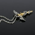 thumbnail image 6 of Racing Butterfly Stainless Steel Luminous Fly Dragon Sword Pendant Chain Necklace Mens Jewelry, 6 of 8