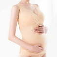 thumbnail image 2 of VEKDONE Support Nursing Tank Tops for Breastfeeding, Comfort Stretch Maternity Nursing Tank Top,Modert Vests Maternity Pajama Tops Nursing Cami Sleep Bra with Built in Bra Beige L, 2 of 5