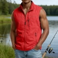 thumbnail image 6 of Mens Vests Outerwear Windproof Lightweight Softshell Vests Sports Sleeveless Jacket for Golf Hiking Fishing Running, M, 6 of 8