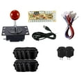 thumbnail image 1 of Milaget 1 Player Arcade Games DIY Kit Parts Replacement with 24# 30# Snap on Buttons Black, 1 of 9