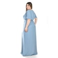 thumbnail image 3 of Vestido largo con abertura Roman Fashion / Tallas Extras, 2010 (Azul claro) azul 36, 3 of 6