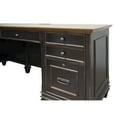 thumbnail image 4 of Martin Furniture Hartford Wood 70" Pedestal L-Shaped Desk in Brown Finish, 4 of 9