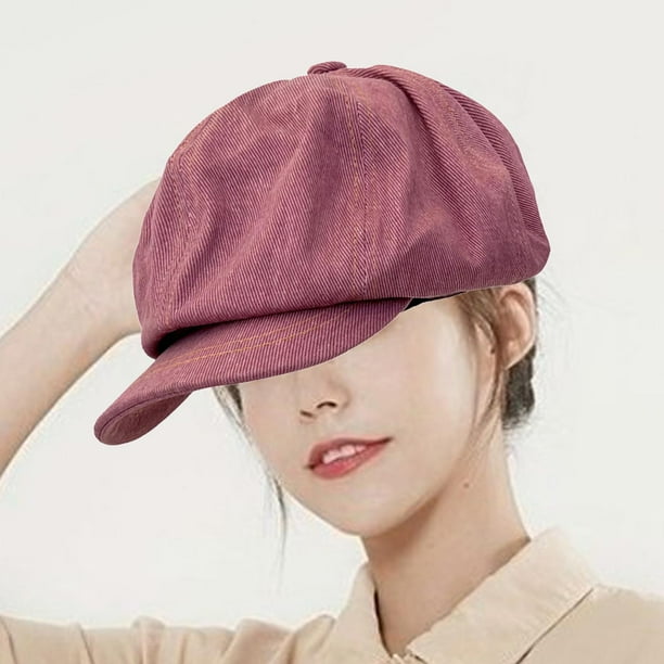 STARTIST Newsboy Cap Fashion British Cabbie Driving Hat for Outdoor Traveling Driving Pink Walmart