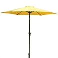 thumbnail image 3 of 8.8 FT Patio Umbrella, Aluminum Market Umbrella with Push Button Tilt and Crank Lift, Outdoor Table Umbrella with 42 Pounds Round Resin Umbrella Base for Garden, Deck, Backyard, Pool, Yellow, 3 of 6