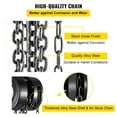 thumbnail image 4 of VEVOR Hand Chain Hoist, 1Ton/10ft  Chain Block,  Manual Hand Chain Block, Manual Hoist w/Industrial-Grade Steel Construction for Lifting Good in Transport & Workshop, Black, 4 of 9