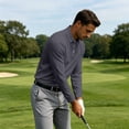 thumbnail image 7 of Sewkxo Men's Polo Shirts Long Sleeve Golf Polo Shirts for Men Breathable Polos Casual Collared Shirts,Dark Gray XL, 7 of 7