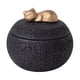 thumbnail image 4 of Contenedor de urna conmemorativa, tarro de almacenamiento decorativo de escritorio con tapa, resistente y compacto. Negro, 4 of 9