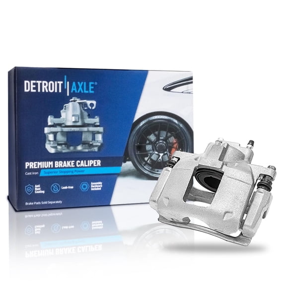Detroit Axle - Front Left Brake Caliper with Bracket Replacement for Chrysler Town & Country Dodge Grand Caravan Journey Volkswagen Routan Ram C/V