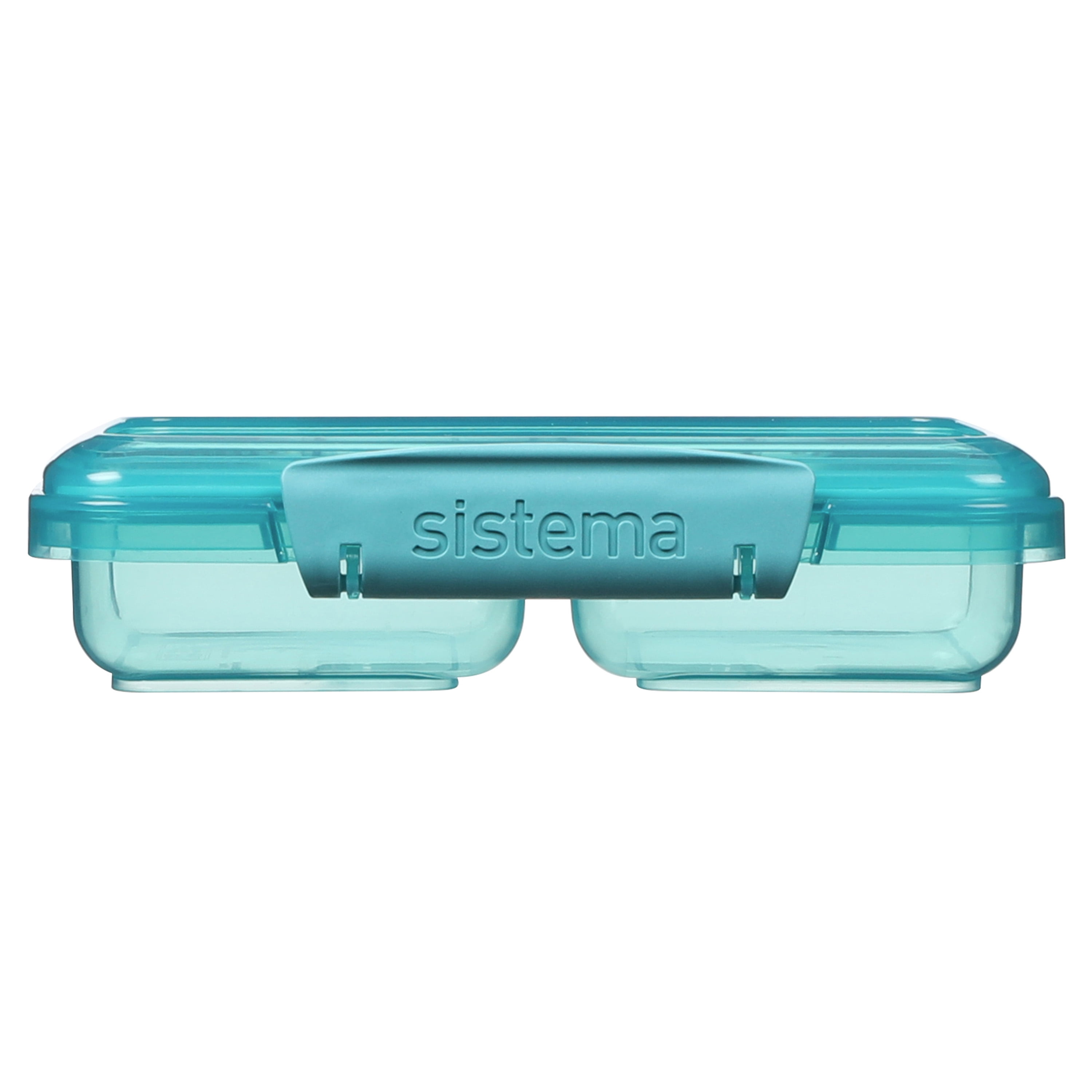 Sistema Ocean Bound Plastic Small Split Food Storage Container, 350 mL, BPA-Free, Teal or Blue (Not Selectable)