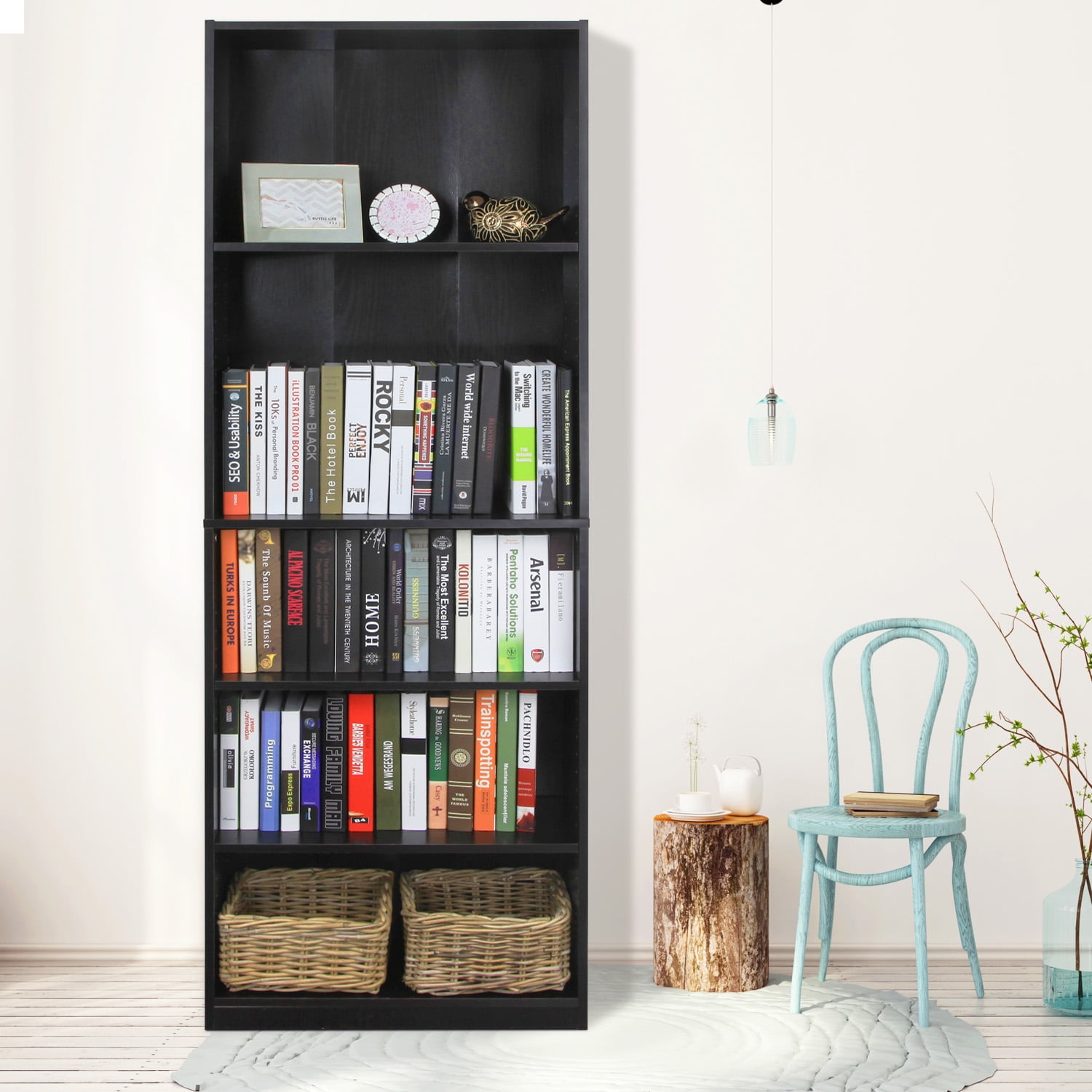 Furinno Jaya Simply Home 5 Shelf Bookcase Com
