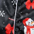 thumbnail image 6 of Coerni Kids Velvet Pajamas Toddler Button-Down Letter Print Long-Sleeve T-Shirt Top + Pants 2PCS Christmas Outfits Clothes, 6 of 9