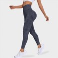 thumbnail image 2 of UngA 3D Gym Leggings for Women, Butt Lift and Tummy Control High Waisted Shaping Pants, Skin-Friendly & Breathable No Curling Lift Pants Workout Womens Legging Dark Gray,XL, 2 of 6