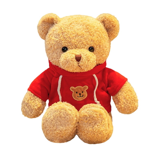 Muñeco de peluche con forma de oso de peluche con dibujos animados de peluche, 50 cm, con sudadera c