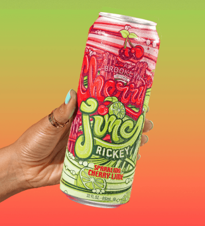 AriZona Cherry Lime Rickey Sparkling Beverage - 24-Count (23 fl oz Cans)