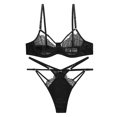 thumbnail image 1 of Gibobby Ropa interior mujer Lencería para Mujer, Lencería Sexy para Mujer, Conjunto de Lencería a Juego Transparente(Negro, XG), 1 of 4