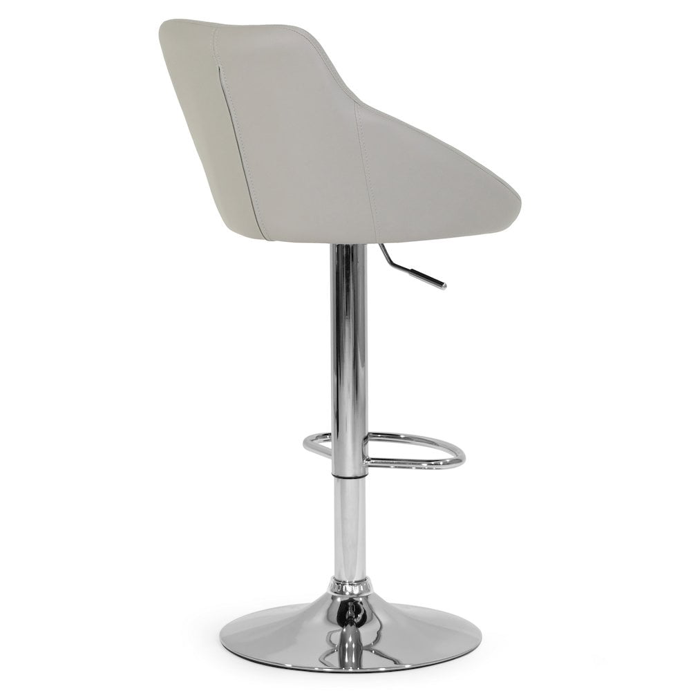 Set of 2 Barton Black Metal Backless Bar Stool
