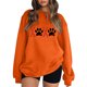 thumbnail image 1 of Gibobby Sudaderas para mujer Linda sudadera de manga larga para adolescentes y mujer(Naranja,XL), 1 of 3