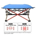 thumbnail image 5 of Lineslife Extra Long Toddler cot with Sleeping Bag, Portable Kids Travel Bed for Sleeping, Blue 53''x26'', 5 of 8