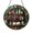 Stained Glass 5.9 Inch, variant on Library Interior Scene Round Suncatcher – Stained Glass Style Window Decoration