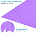 thumbnail image 3 of Rollo de Papel Crepé Uxcell de 8.2ft, 1 Rollo de 20" de Ancho para Decoración de Flores de Manualidades, Púrpura Claro, 3 of 6