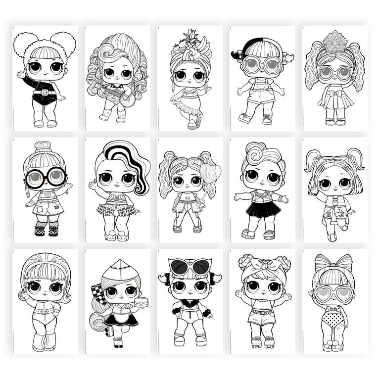 Fun and Educational LOL Dolls Coloring Pages for Kids