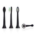 thumbnail image 2 of Brush Heads Replacement Compatible with Dupont HX6064 Electric Toothbrush, 4 Pack black, 2 of 7