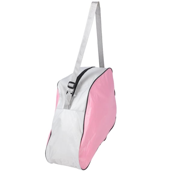 LEORX Durable Pink Oxford Skate Tote Bag with Adjustable Strap for Roller Skating Use